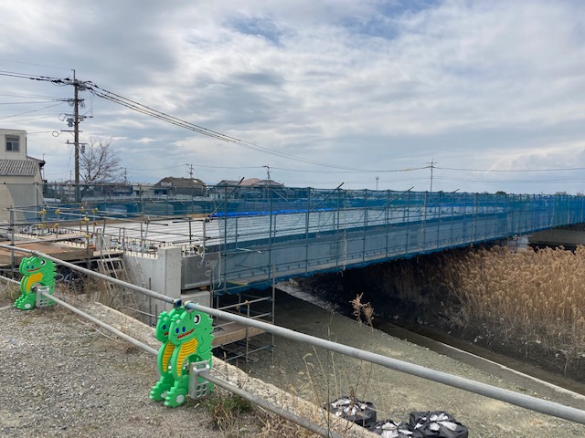 県道大牟田川副線（三明橋）伸縮継手装置設置工事（1工区）を受注いたしました。